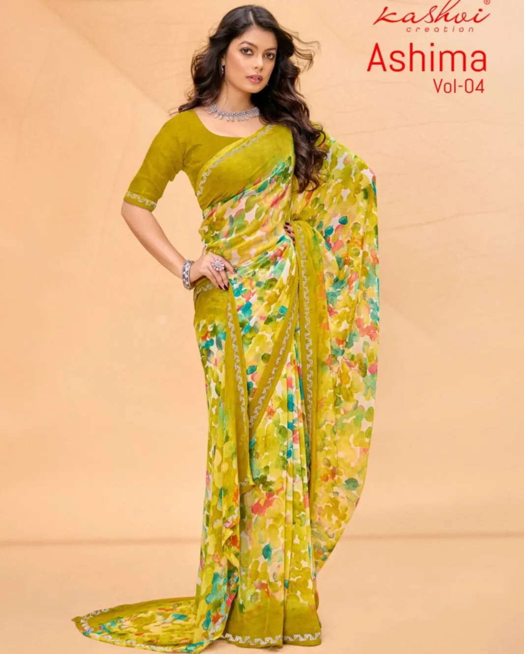 Kashvi Creation Ashima Vol 4 Weight Less Wholesale Sarees Collection