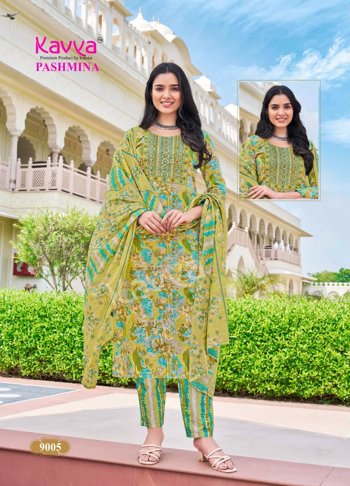 Kavya Pashmina Vol 9 Malaysian Cotton Wholesale Readymade Suit Collection - Image 6