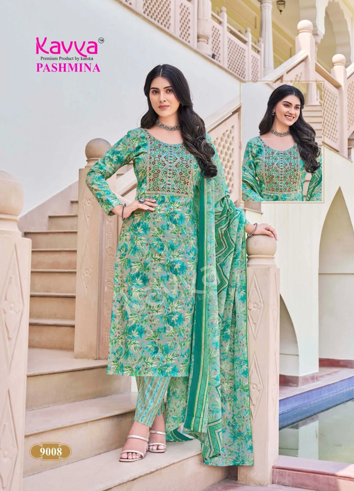 Kavya Pashmina Vol 9 Malaysian Cotton Wholesale Readymade Suit Collection - Image 7