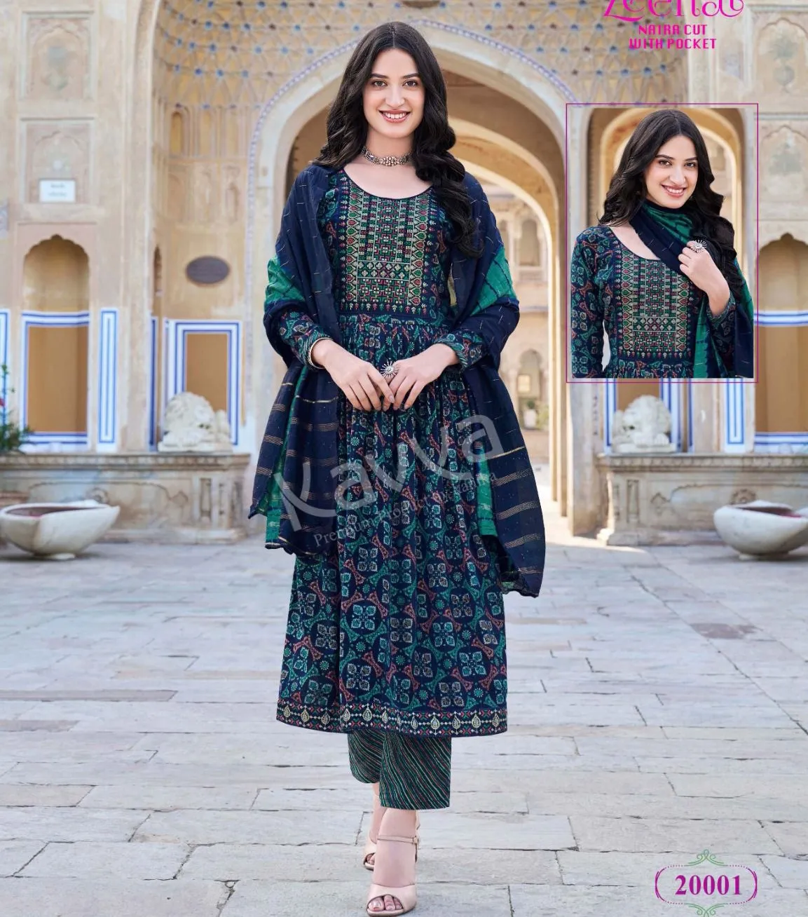 Kavya Zeenat Vol 20 Foil Printed Wholesale Readymade Salwar Suit Collection