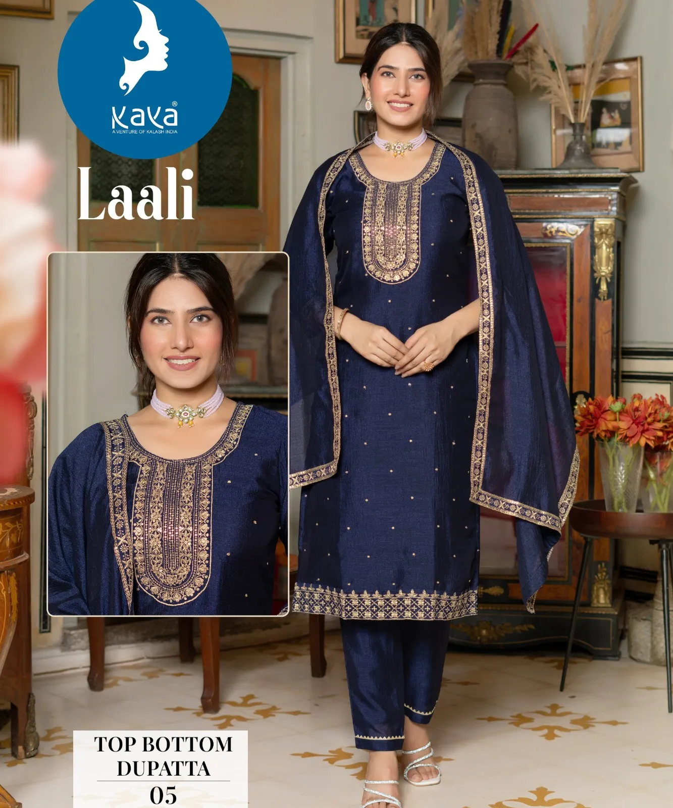 Kaya Laali Vichitra Silk Wholesale Readymade Salwar Suit Collection
