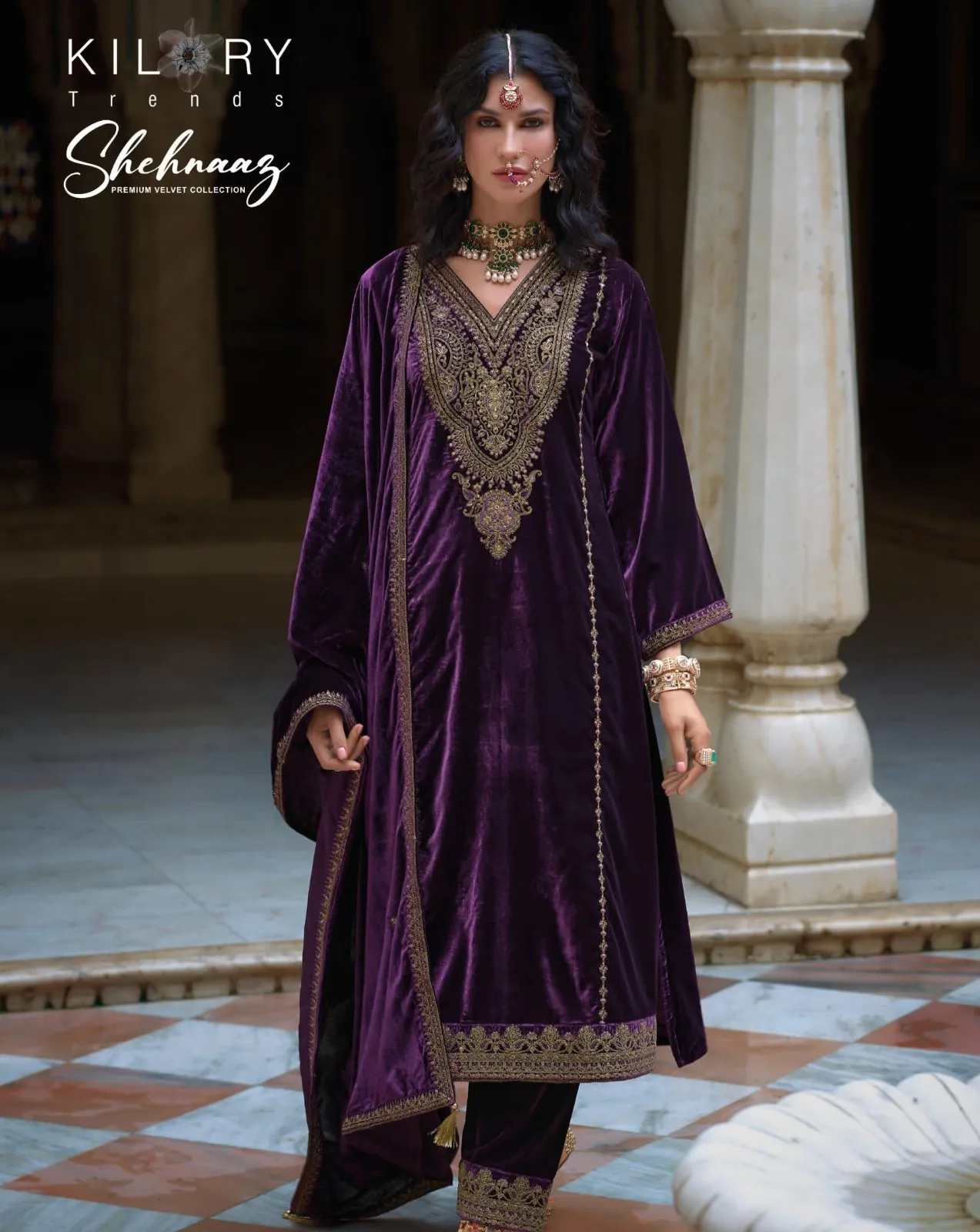 Kilory Shehnaaz Silk Velvet Wholesale Winter Collection