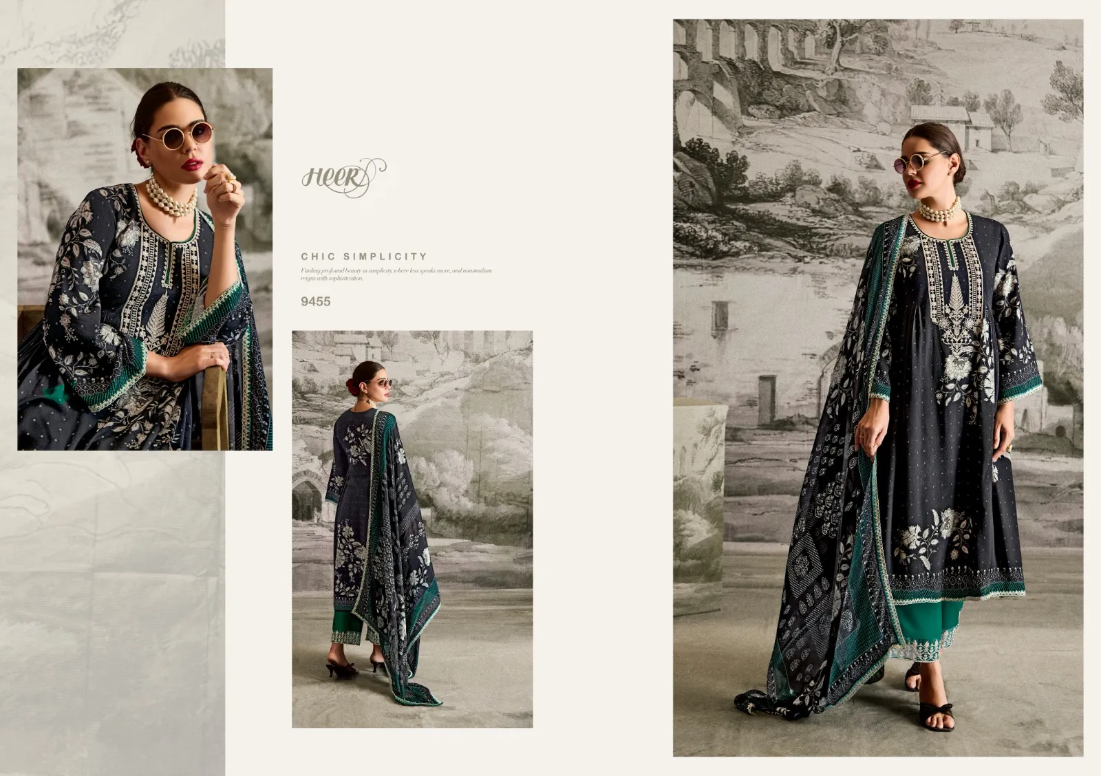 Kimora Heer Ishqa Muslin Digital Printed Wholesale Pakistani Salwar Suit Collection — Wholesale Pakistani Suits, Kimora wholesale from Surat — view 2