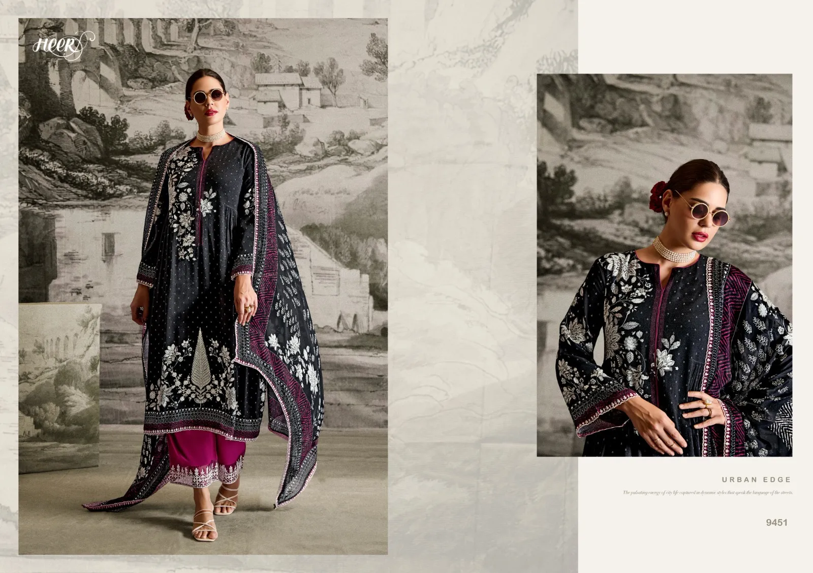 Kimora Heer Ishqa Muslin Digital Printed Wholesale Pakistani Salwar Suit Collection — Wholesale Pakistani Suits, Kimora wholesale from Surat — view 3