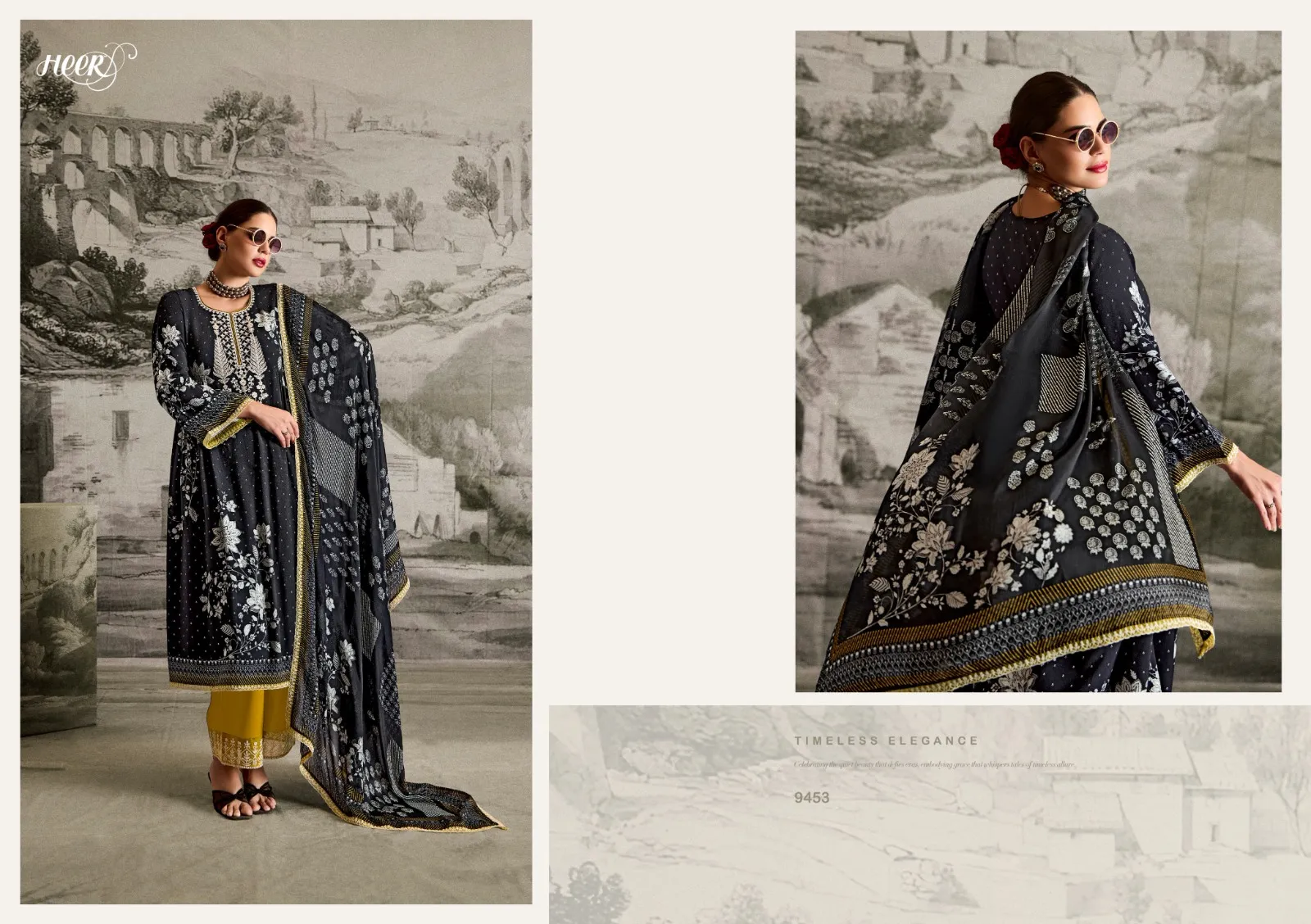 Kimora Heer Ishqa Muslin Digital Printed Wholesale Pakistani Salwar Suit Collection — Wholesale Pakistani Suits, Kimora wholesale from Surat — view 5