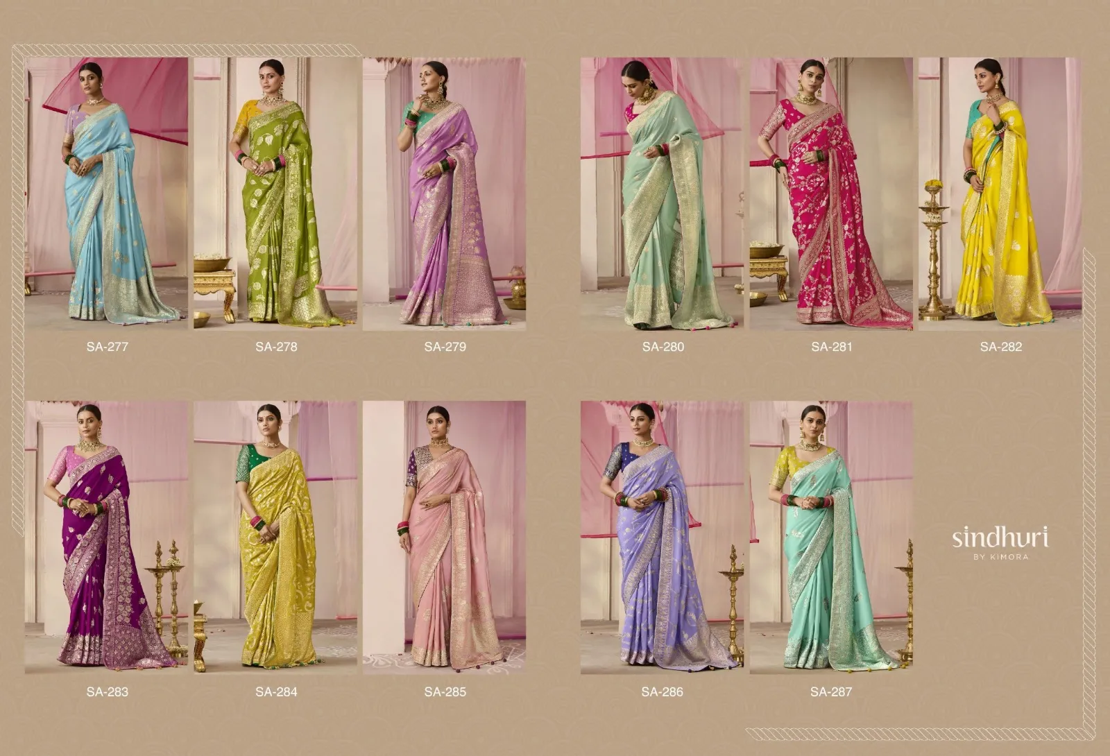 Kimora Premika 277 to 287 Dola Viscose Silk Wholesale Designer Sarees Collection — Wholesale Sarees, Kimora wholesale from Surat — view 12