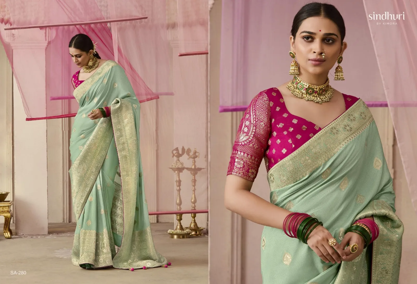 Kimora Premika 277 to 287 Dola Viscose Silk Wholesale Designer Sarees Collection — Wholesale Sarees, Kimora wholesale from Surat — view 4
