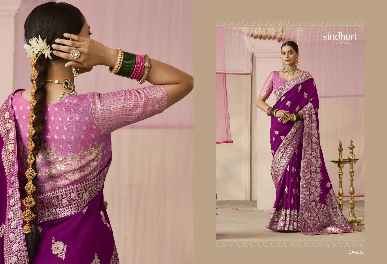 Kimora Premika 277 to 287 Dola Viscose Silk Wholesale Designer Sarees Collection — Wholesale Sarees, Kimora wholesale from Surat — view 5