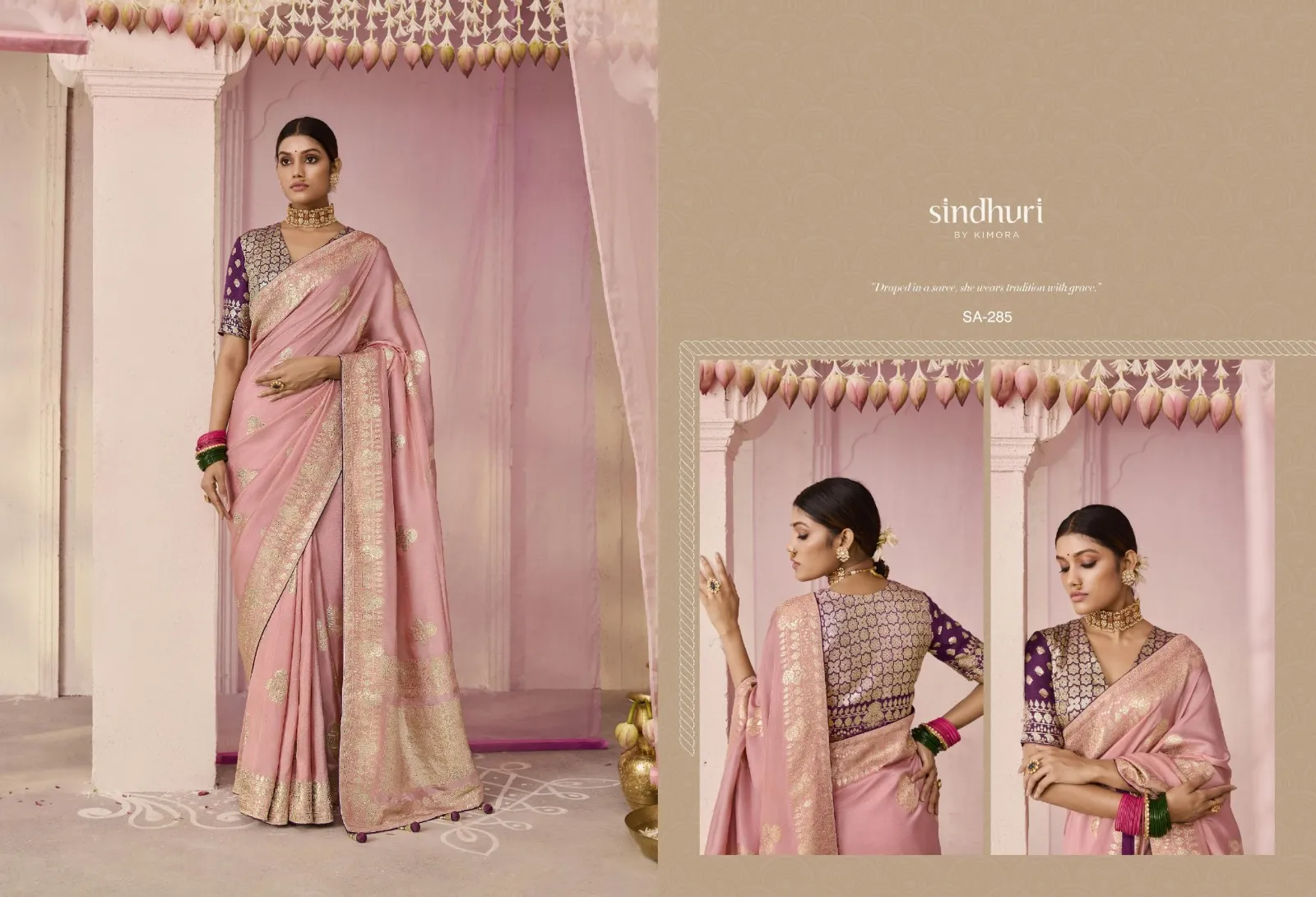 Kimora Premika 277 to 287 Dola Viscose Silk Wholesale Designer Sarees Collection — Wholesale Sarees, Kimora wholesale from Surat — view 7