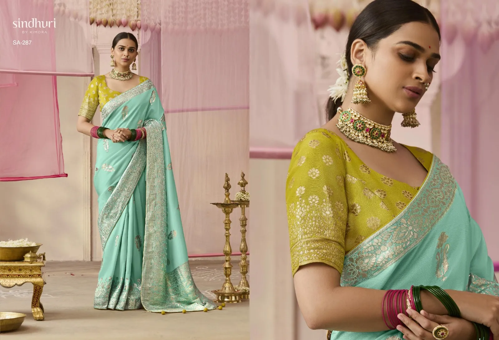 Kimora Premika 277 to 287 Dola Viscose Silk Wholesale Designer Sarees Collection — Wholesale Sarees, Kimora wholesale from Surat — view 8