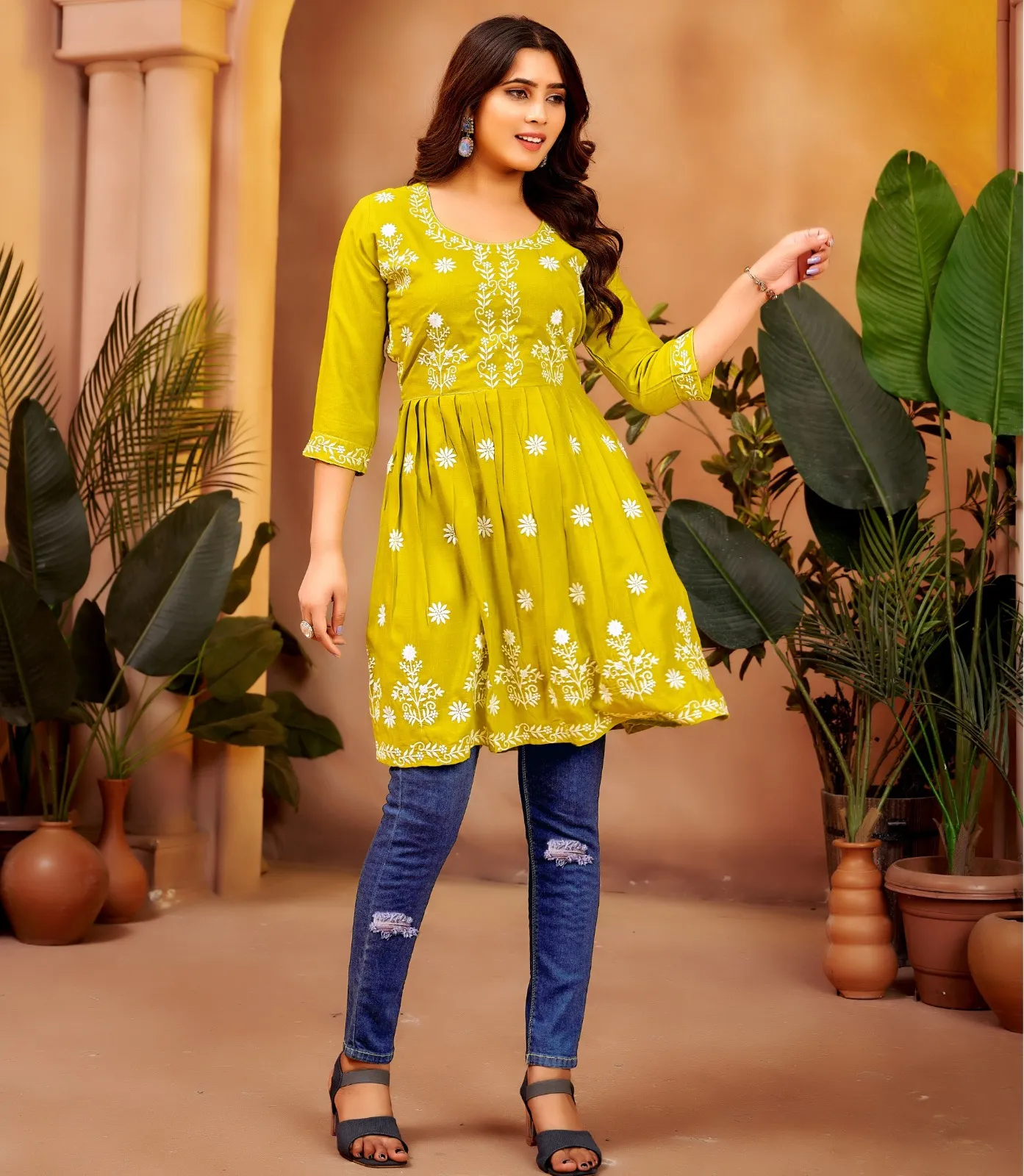 Krishna Nazakat Vol 1 Rayon Slub Wholesale Fancy Kurtis Collection