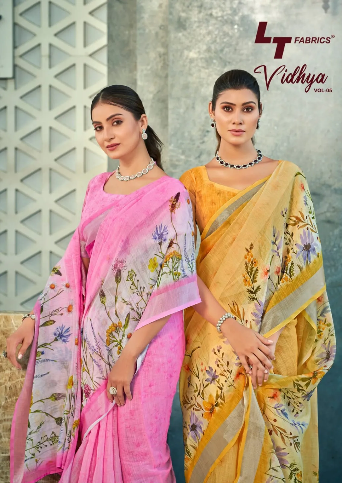 L.T Fashion Linen Cotton Wholesale Fancy Sarees Collection