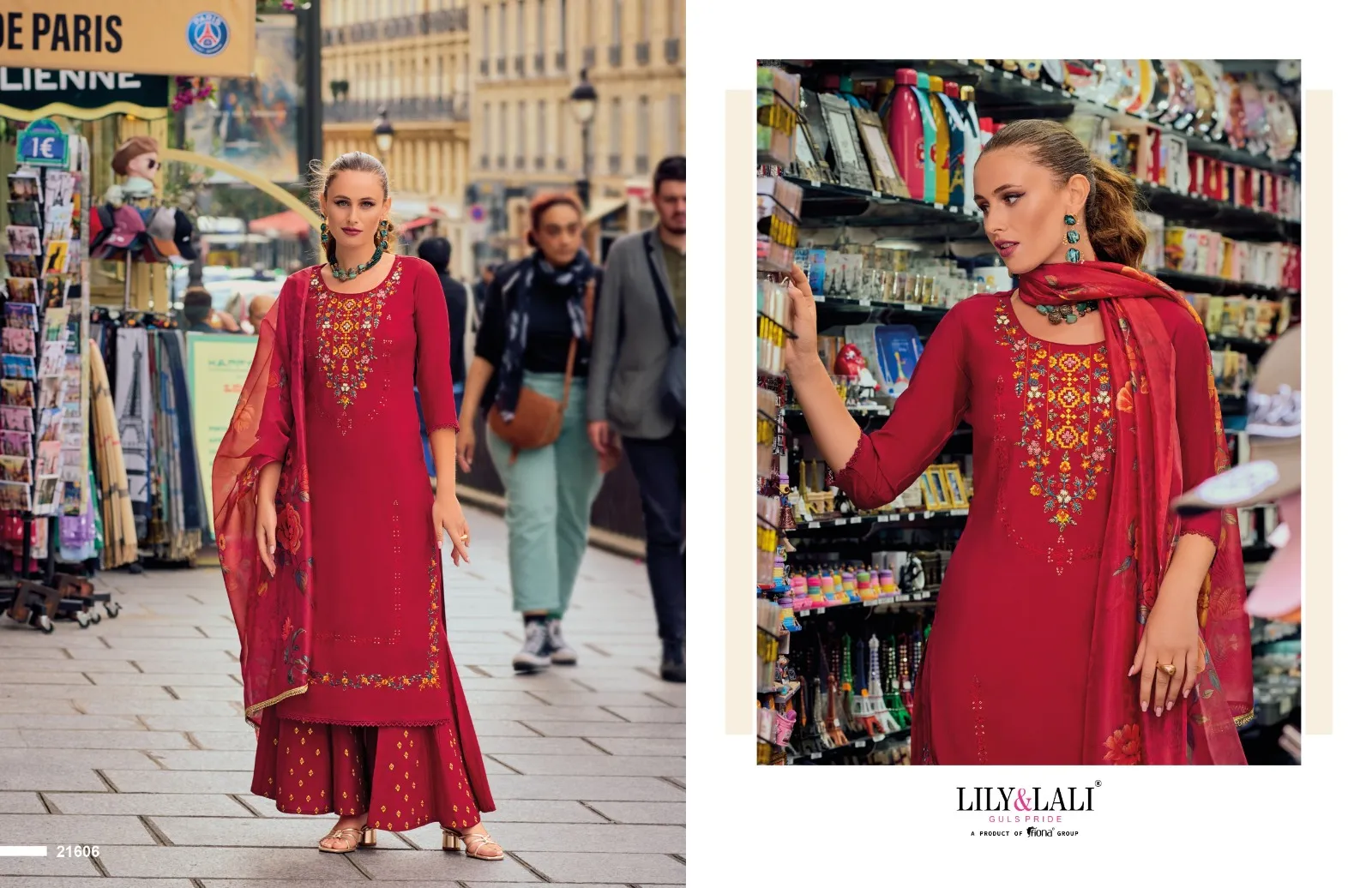 Lily And Lali Riwaaz Vol 6 Milen Silk Wholesale Designer Salwar Suit Collection — Wholesale Readymade Suit, Lily &amp; Lali wholesale from Surat — view 2