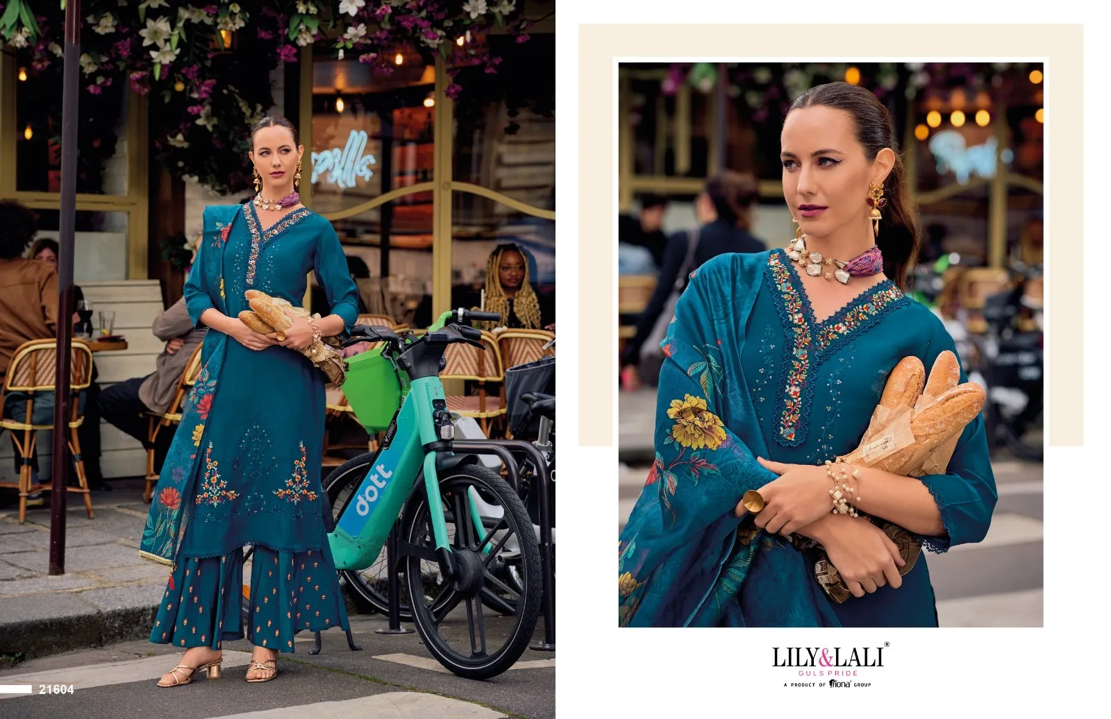 Lily And Lali Riwaaz Vol 6 Milen Silk Wholesale Designer Salwar Suit Collection — Wholesale Readymade Suit, Lily &amp; Lali wholesale from Surat — view 4