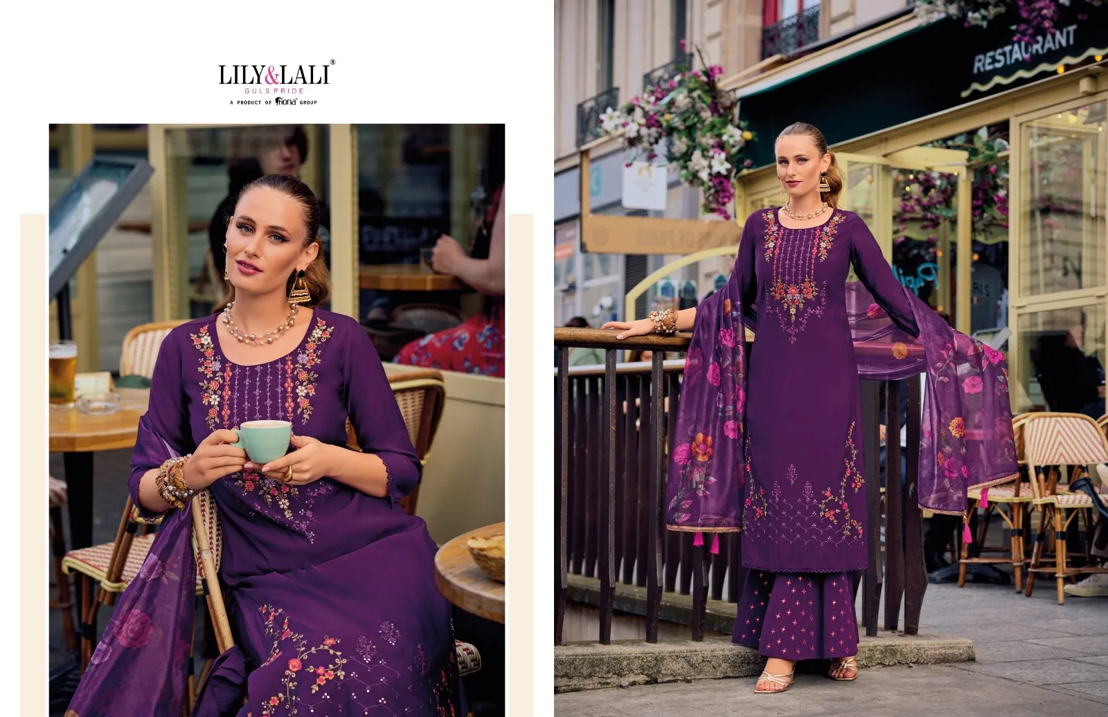 Lily And Lali Riwaaz Vol 6 Milen Silk Wholesale Designer Salwar Suit Collection — Wholesale Readymade Suit, Lily &amp; Lali wholesale from Surat — view 6