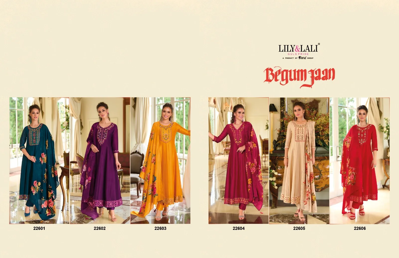 Lily & Lali Begumjaan Vichitra Silk Wholesale Readymade Salwar Suit Collection - Image 3