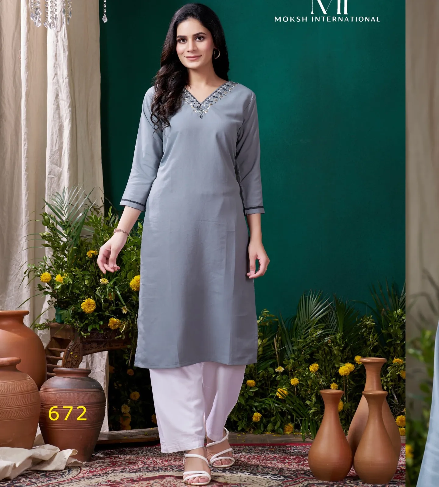 Moksh Giva Vol 1 Cotton Wholesale Kurti with Bottom Collection