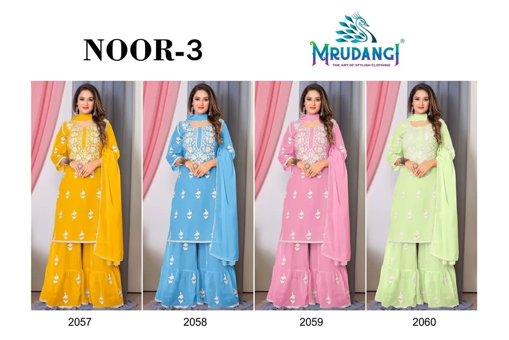 Mrudangi Noor 3 Bamberg Georgette Wholesale Readymade Salwar Suits Collection - Image 5