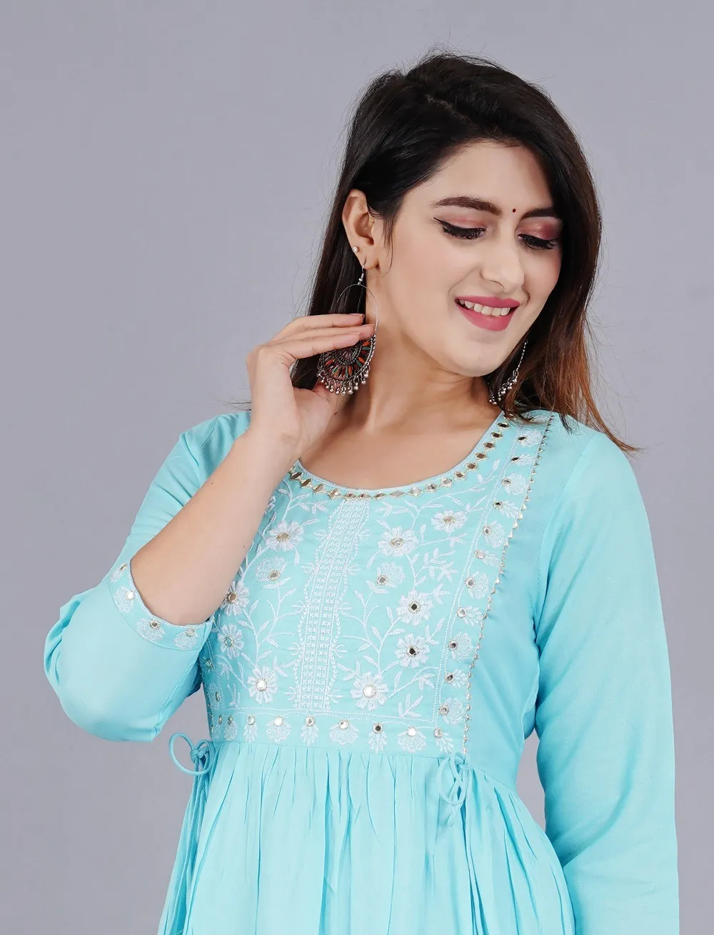 Naira Cut 01 Rayon Wholesale Fancy Kurti Collection