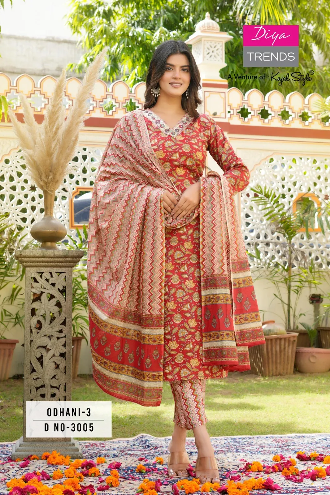 Odhani Vol 3 By Diya Trends Cotton Wholesale Readymade Salwar Suit Collection - Image 9