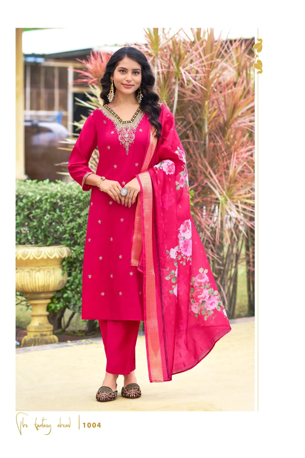 Ossm Nusrat Viscose Roman Silk Wholesale Readymade Salwar Suit Collection - Image 2