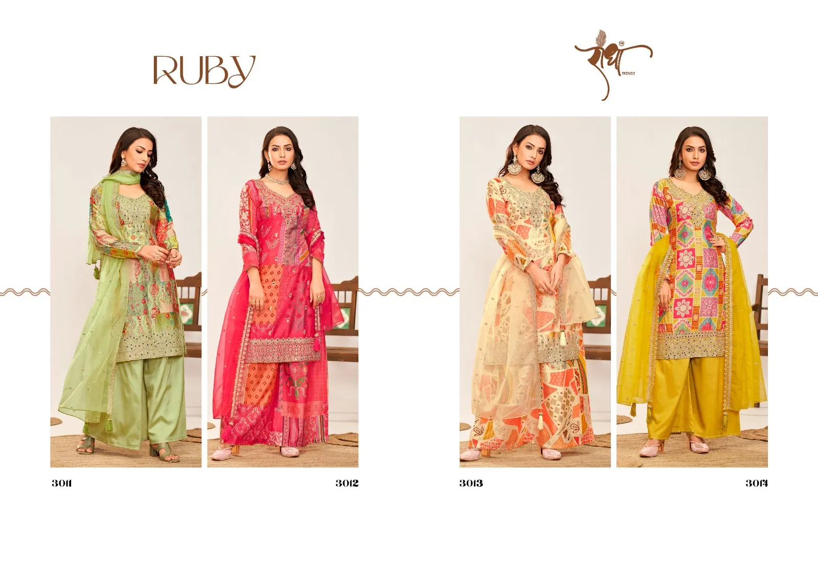 Radha Ruby Chinon Digital Printed Wholesale Designer Salwar Suit Collection - Image 4