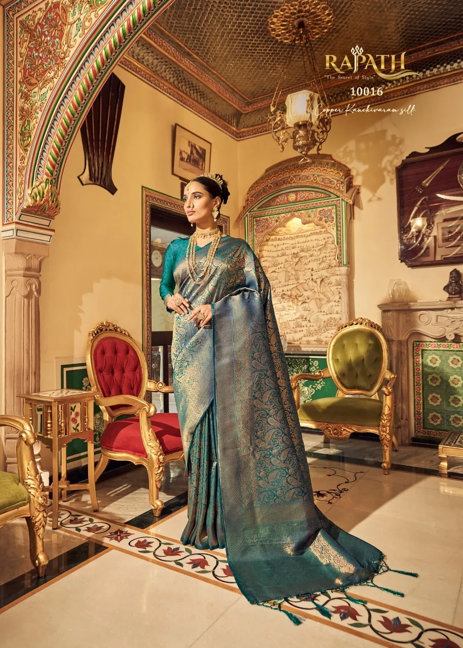 Rajpath Ananta Silk Wholesale Fancy Sarees Collection — Wholesale Sarees, Rajpath wholesale from Surat - Gallery Image 5
