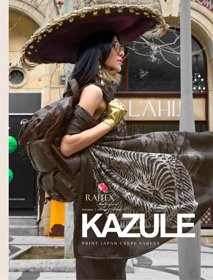 Rajtex Kazule Satin Crepe Wholesale Fancy Sarees Collection