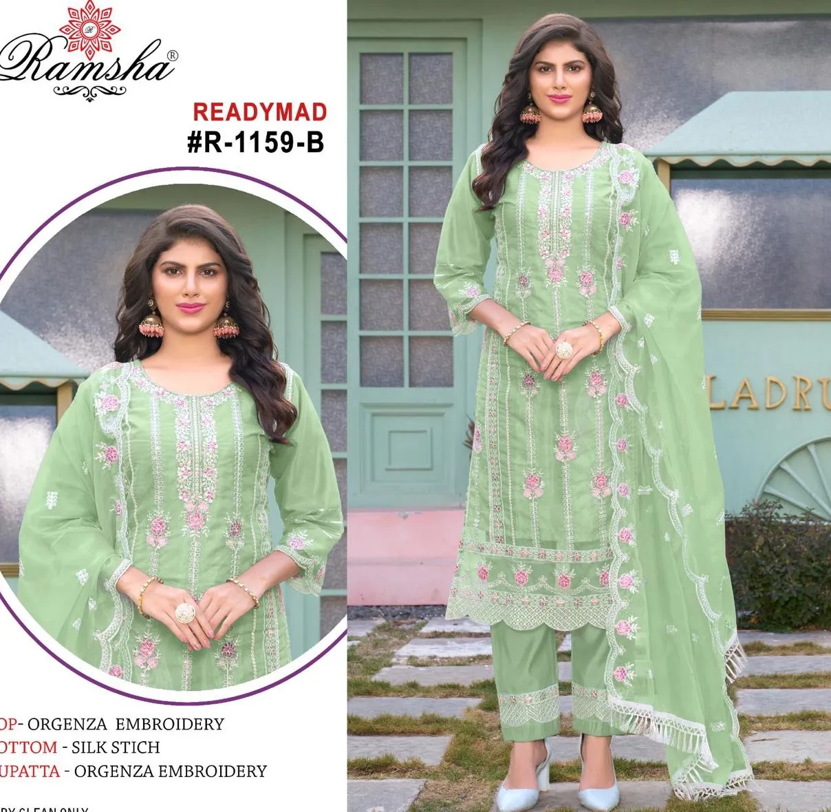 Ramsha R 1159 Nx Organza Wholesale Readymade Salwar Suit Collection