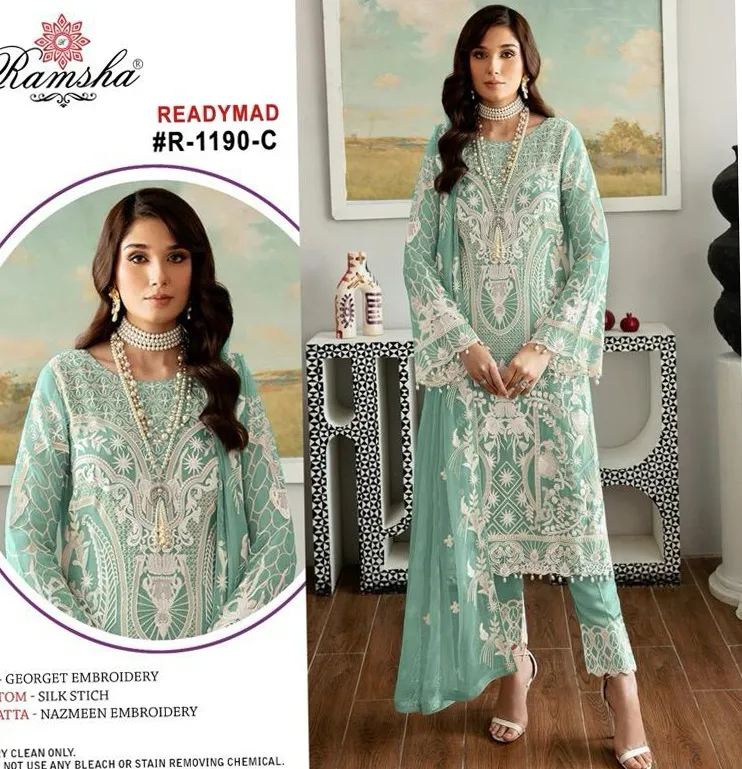 Ramsha R-1190 Nx Georgette Wholesale Winter Collection