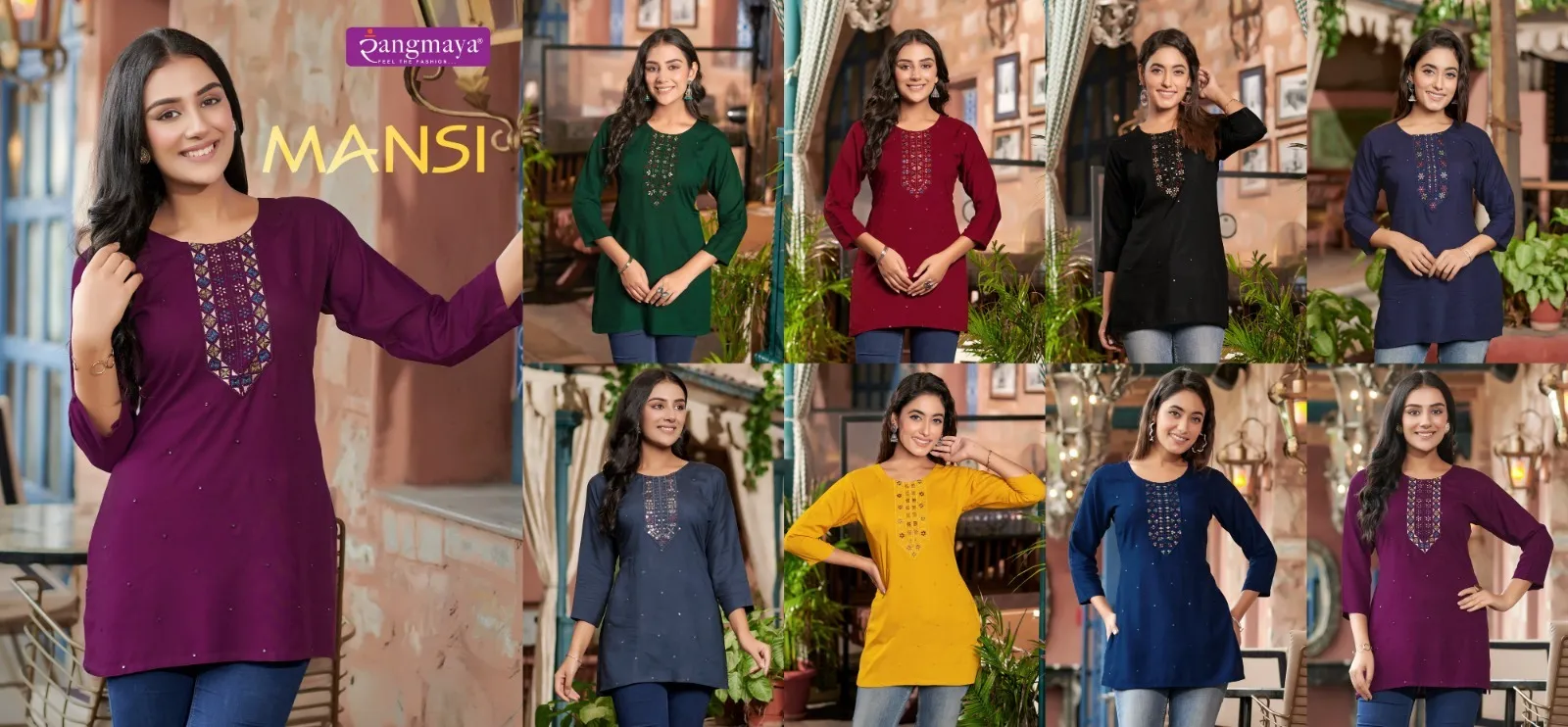 Rangmaya Mansi Fancy Wholesale Fancy Kurtis Collection - Image 3