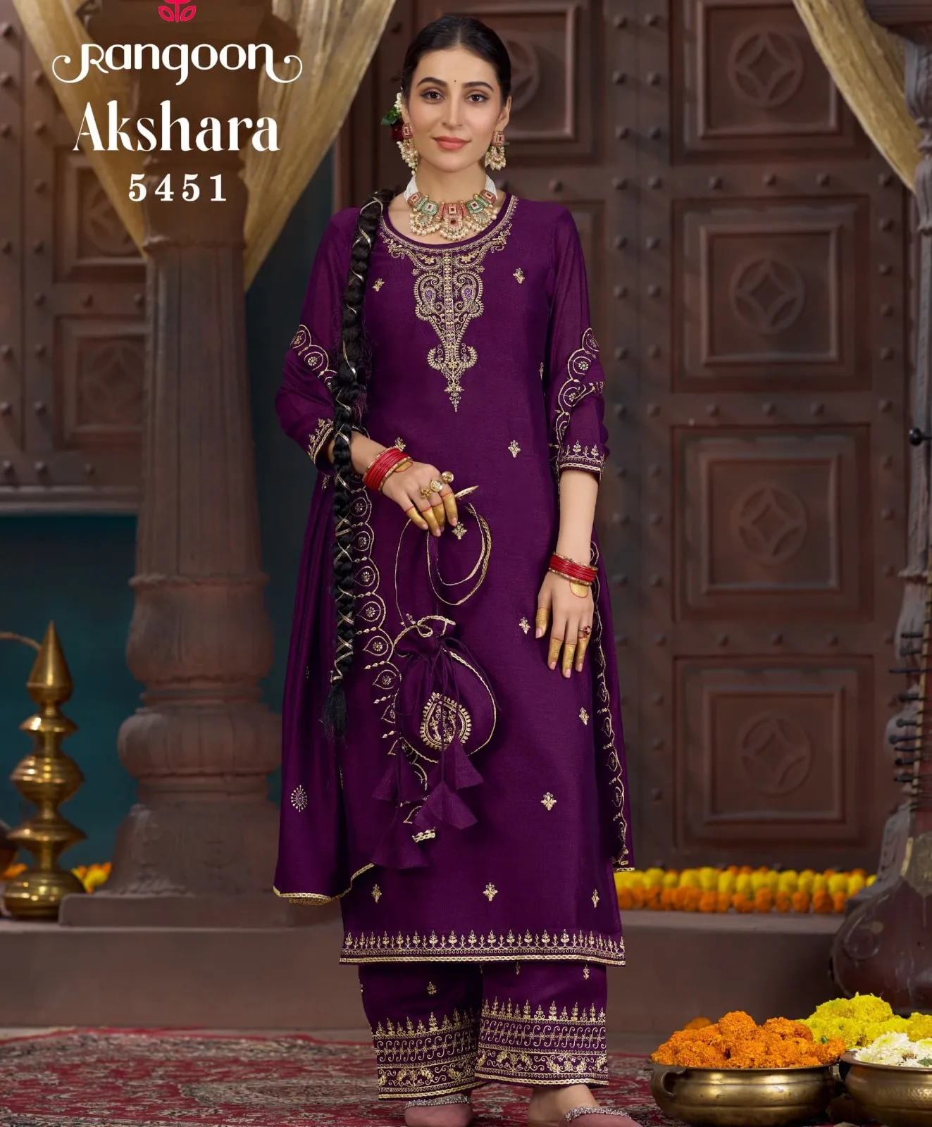 Rangoon Akshara Silk Wholesale Readymade Salwar Suit Collection