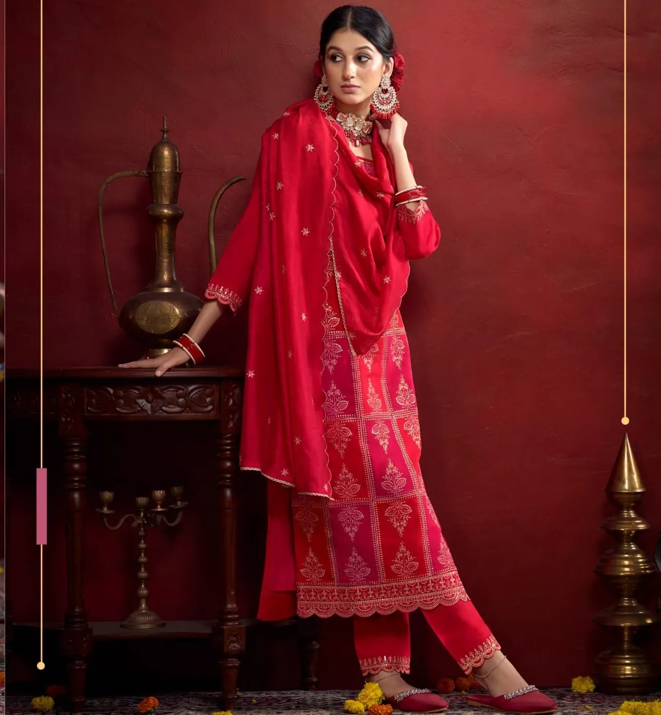 Rangoon Albeli Silk Wholesale Readymade Salwar Suit Collection