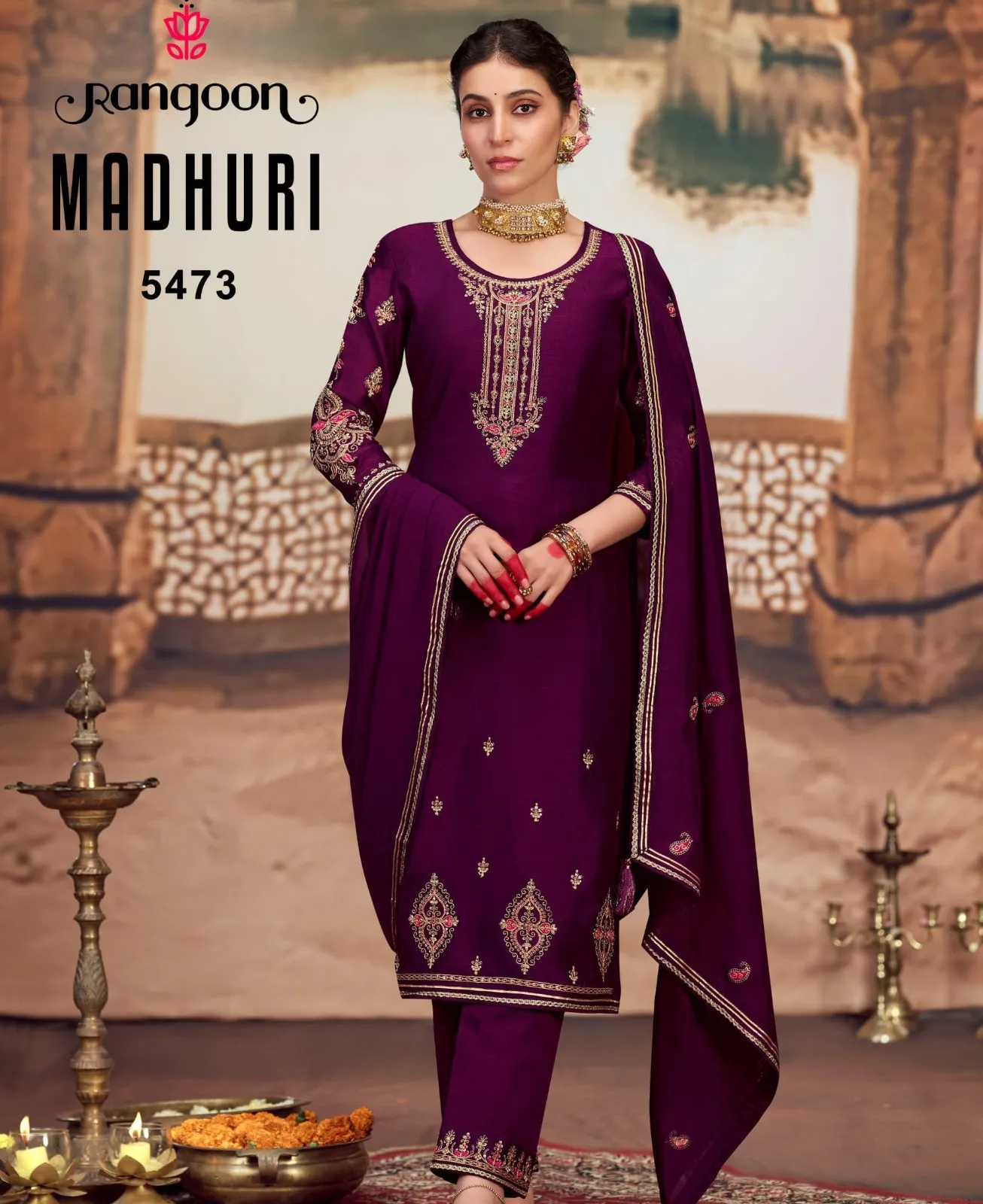 Rangoon Madhuri Silk Wholesale Readymade Salwar Suit Collection
