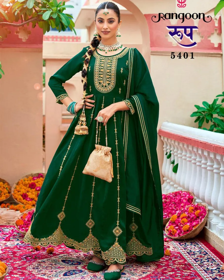 Rangoon Roop Silk Wholesale Readymade Salwar Suit Collection