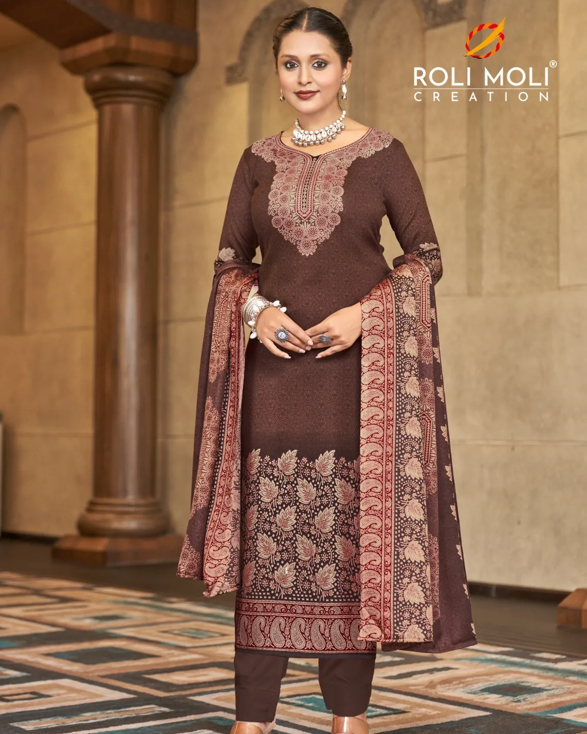 Roli Moli Faiza Pashmina Printed Wholesale Winter Collection
