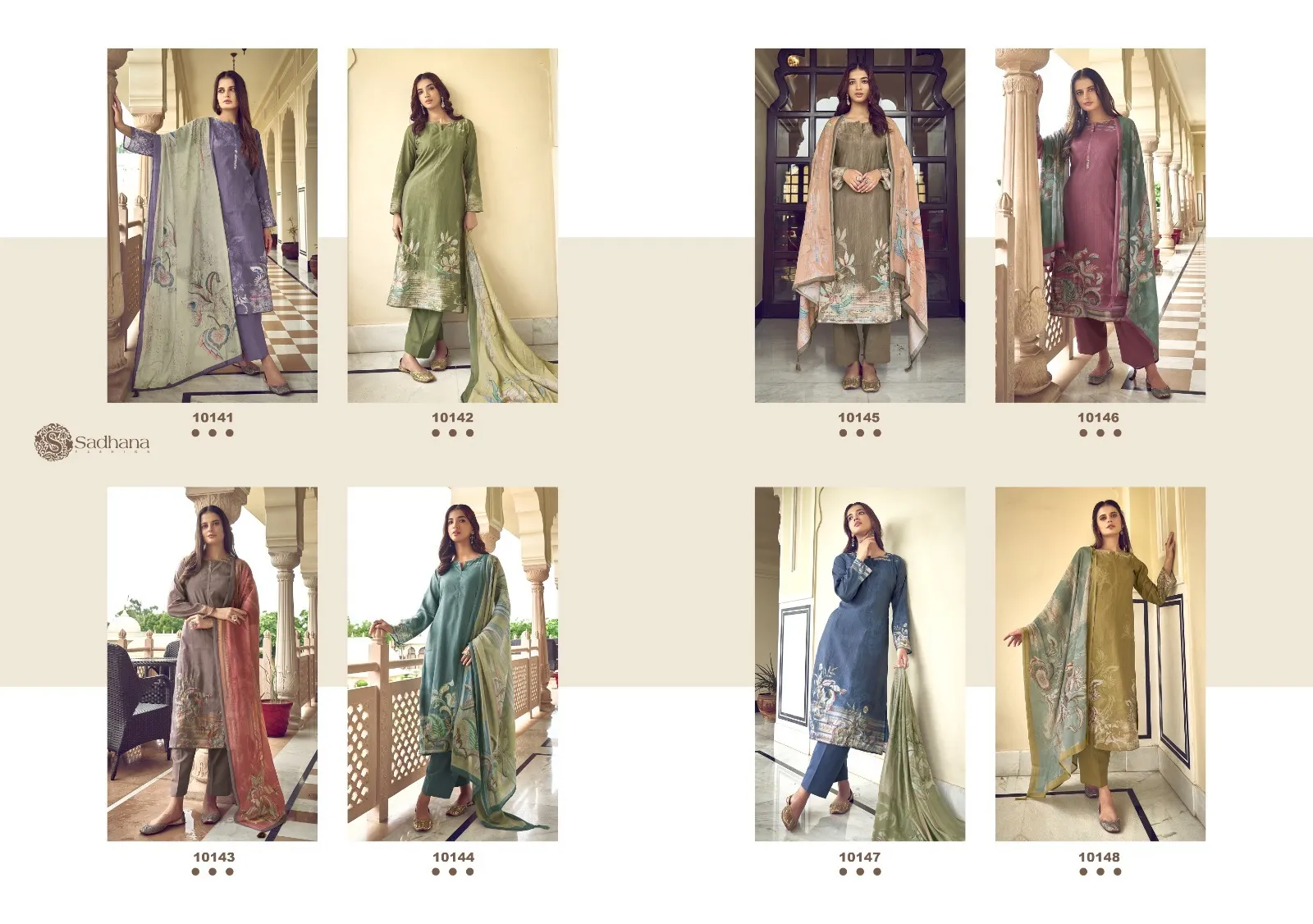 Sadhana Fashion Norah Pure Simar Musline Silk Wholesale Fancy Salwar Suit Collection — Wholesale Salwar Suits, Sadhana Fashion wholesale from Surat — view 10