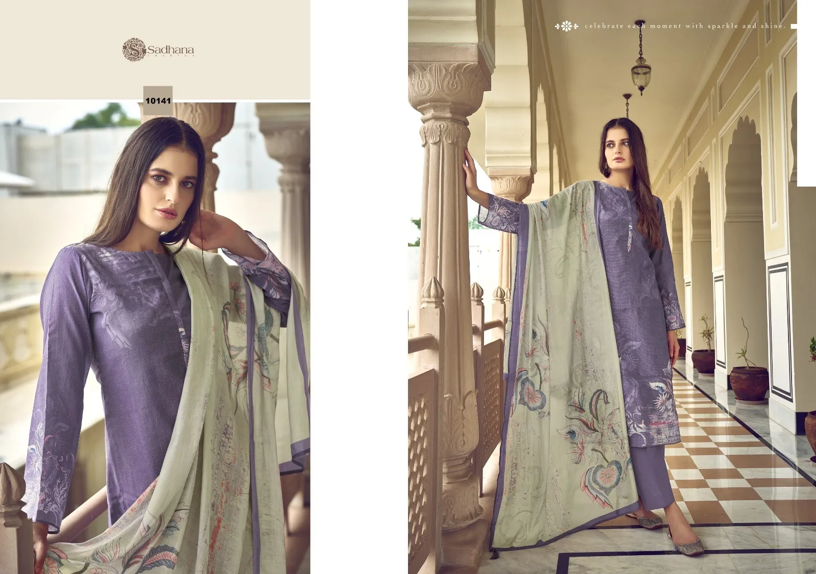 Sadhana Fashion Norah Pure Simar Musline Silk Wholesale Fancy Salwar Suit Collection — Wholesale Salwar Suits, Sadhana Fashion wholesale from Surat — view 11