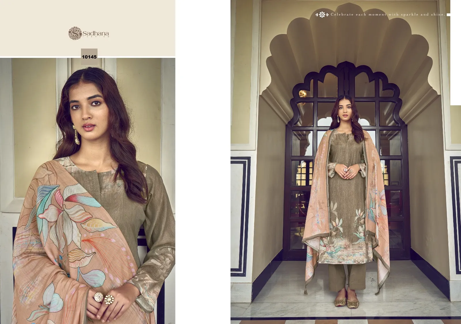 Sadhana Fashion Norah Pure Simar Musline Silk Wholesale Fancy Salwar Suit Collection — Wholesale Salwar Suits, Sadhana Fashion wholesale from Surat — view 4