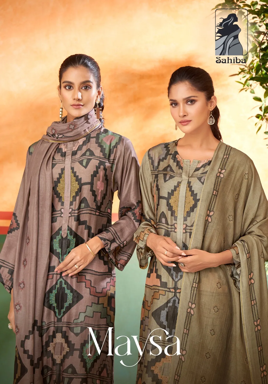 Sahiba Maysa Unique Muslin Silk Wholesale Fancy Salwar Suit Collection