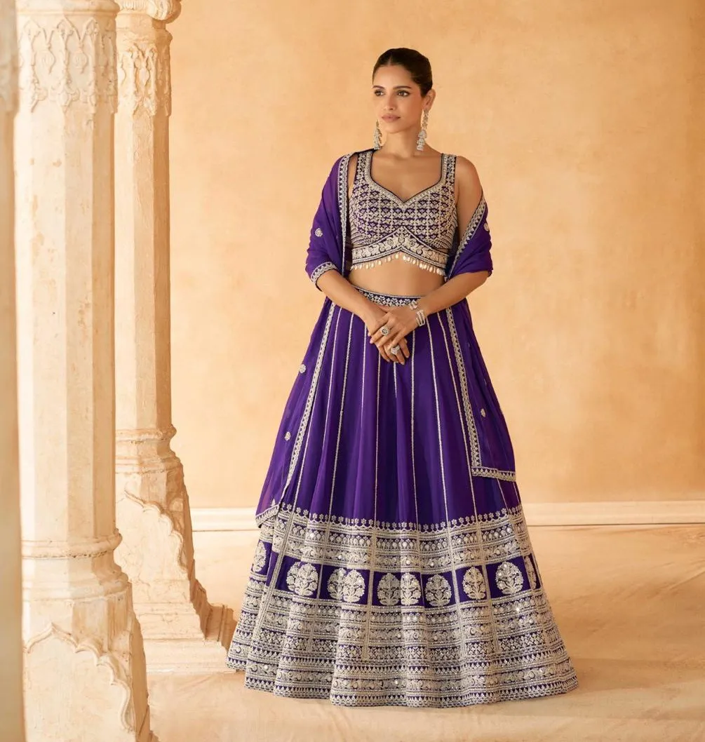 Sayuri Nazakat Georgette Lehenga Choli Catalog