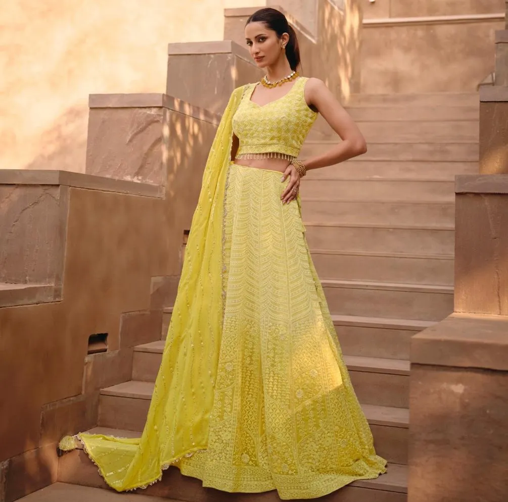 Sayuri Saniya Georgette Wholesale Lehenga Choli Collection