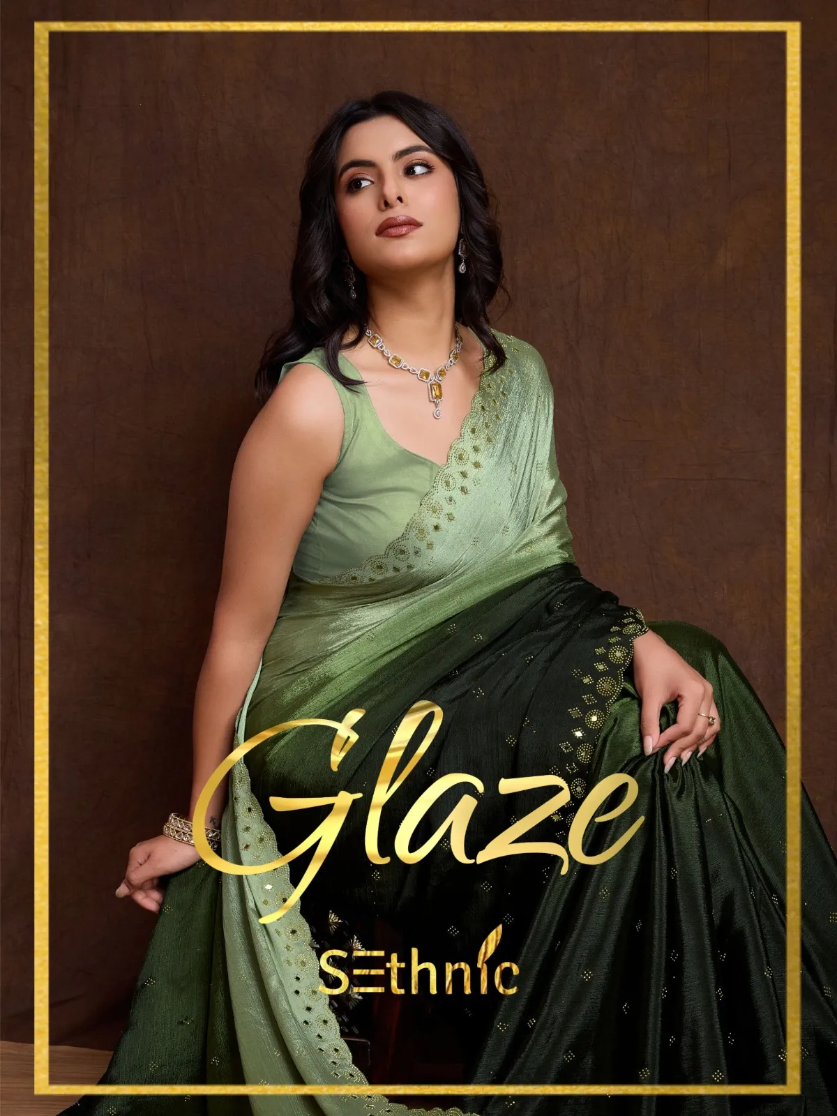Sethnic Lifestyle Glaze Chinnon Wholesale Fancy Sarees Collection