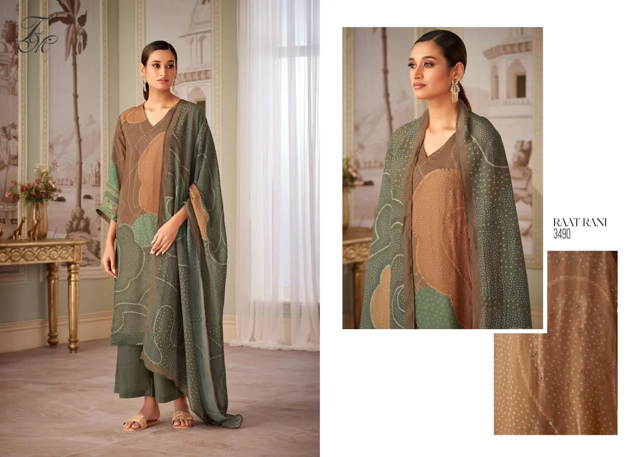 T&M Raat Rani Pure Organza Wholesale Fancy Salwar Suit Collection - Image 2