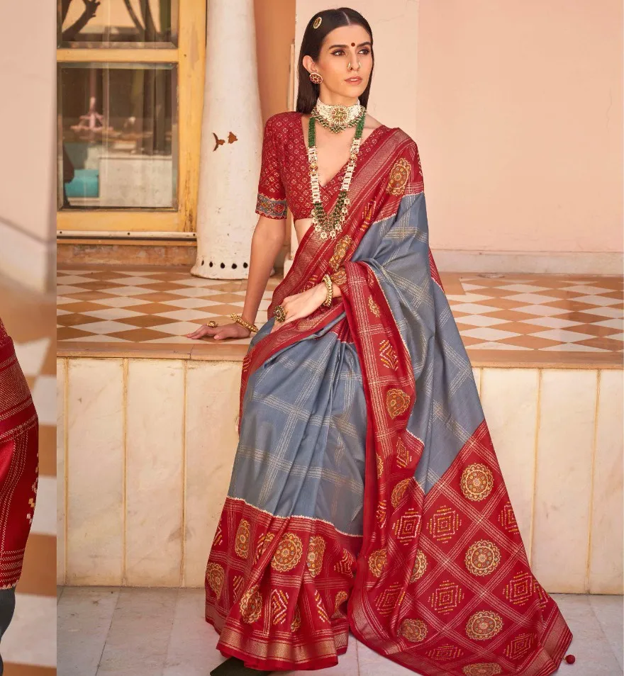 Trirath Gulab Patola Super Pv Silk Wholesale Fancy Sarees Collection