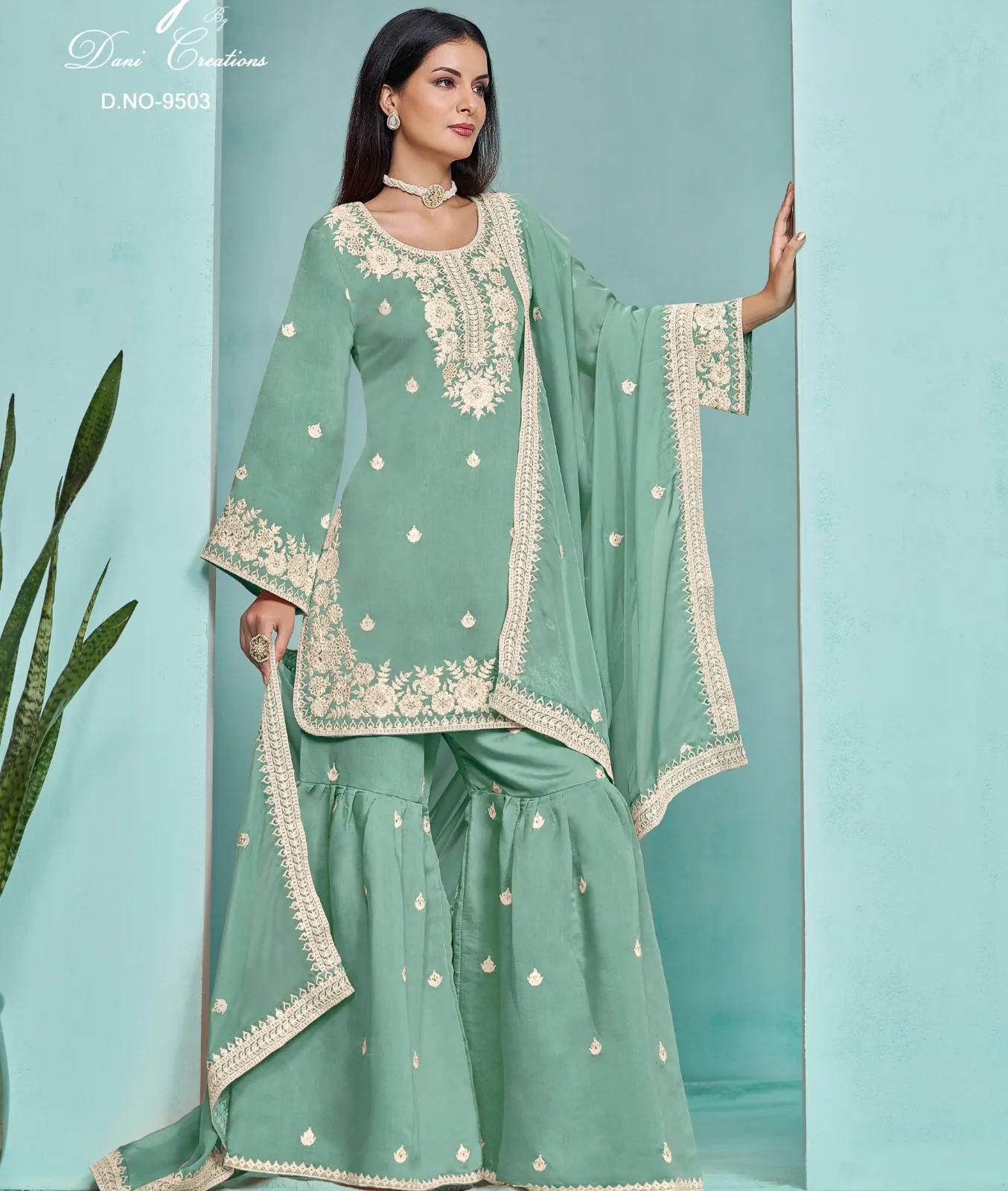 Twisha Aanaya 9500  Series Vol 195 Roman Silk Wholesale Designer Salwar Suit Collection