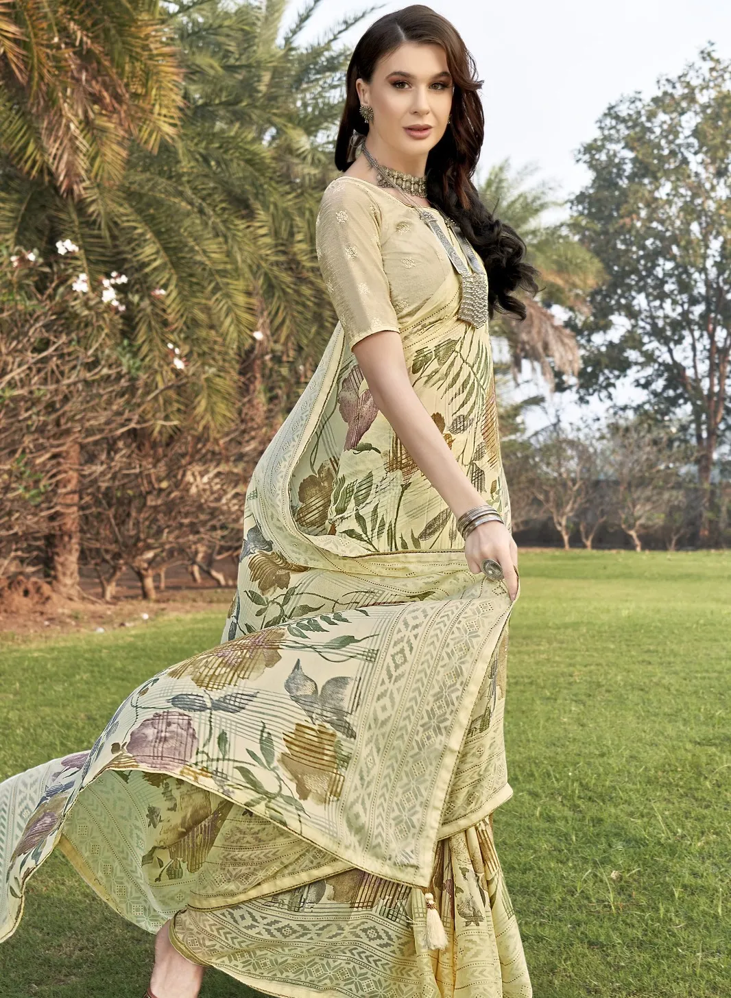 Vallabhi Jagmaya Vol 3 Brasso Printed Wholesale Fancy Sarees Collection