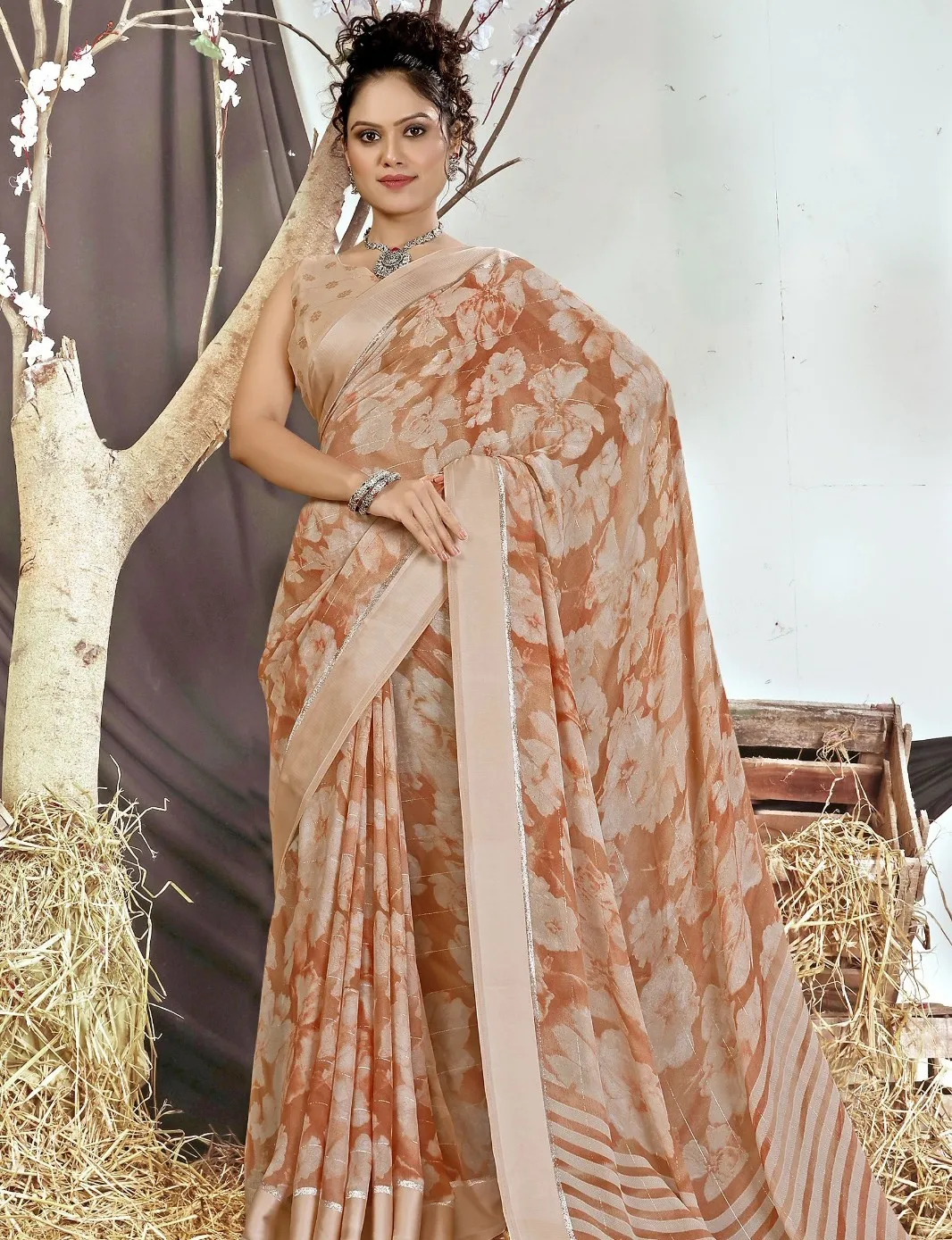 Vallabhi Jenisha Vol 3 Georgette Wholesale Fancy Sarees Collection