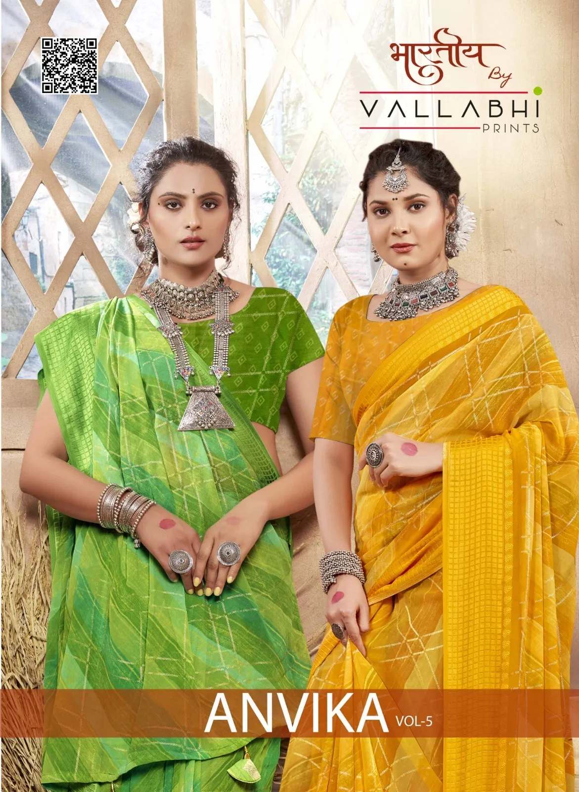 Vallabhi Prints Anvika 5 Georgette Wholesale Fancy Sarees Collection