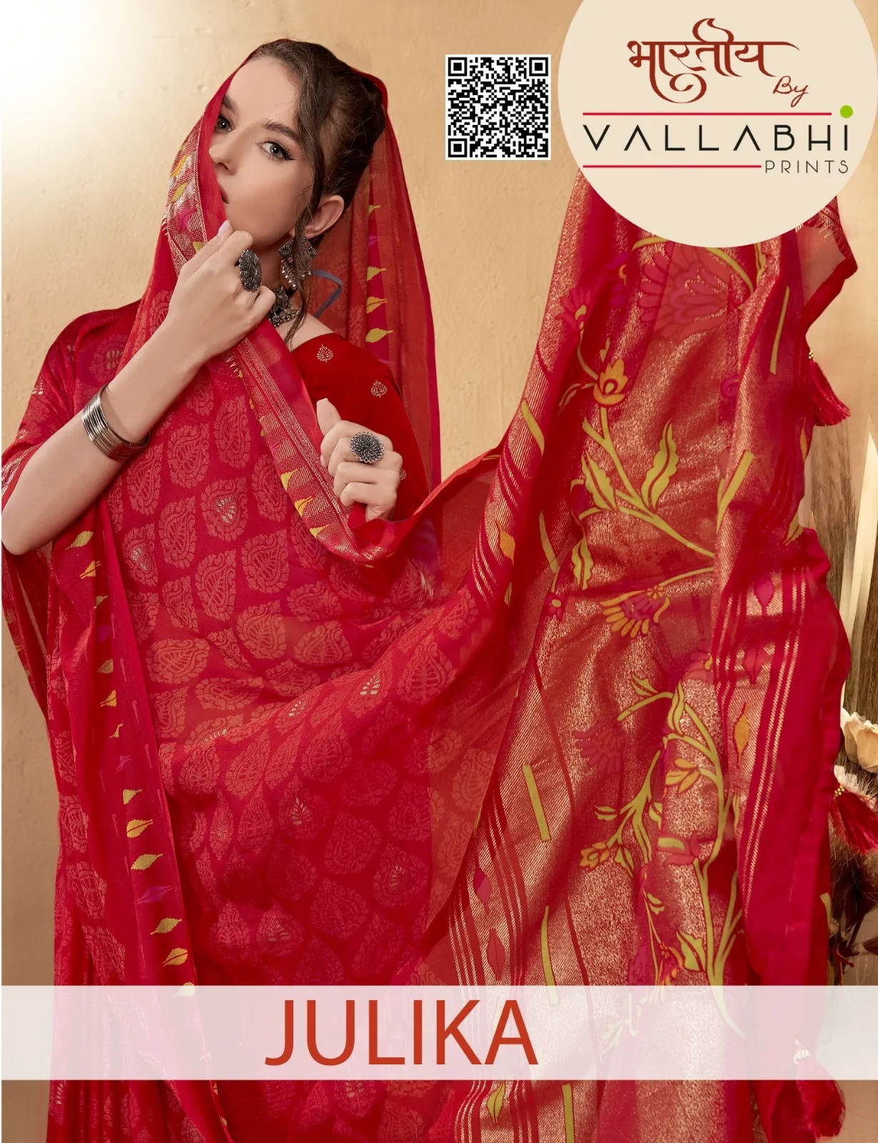 Vallabhi Prints Julika Brasso Wholesale Fancy Sarees Collection